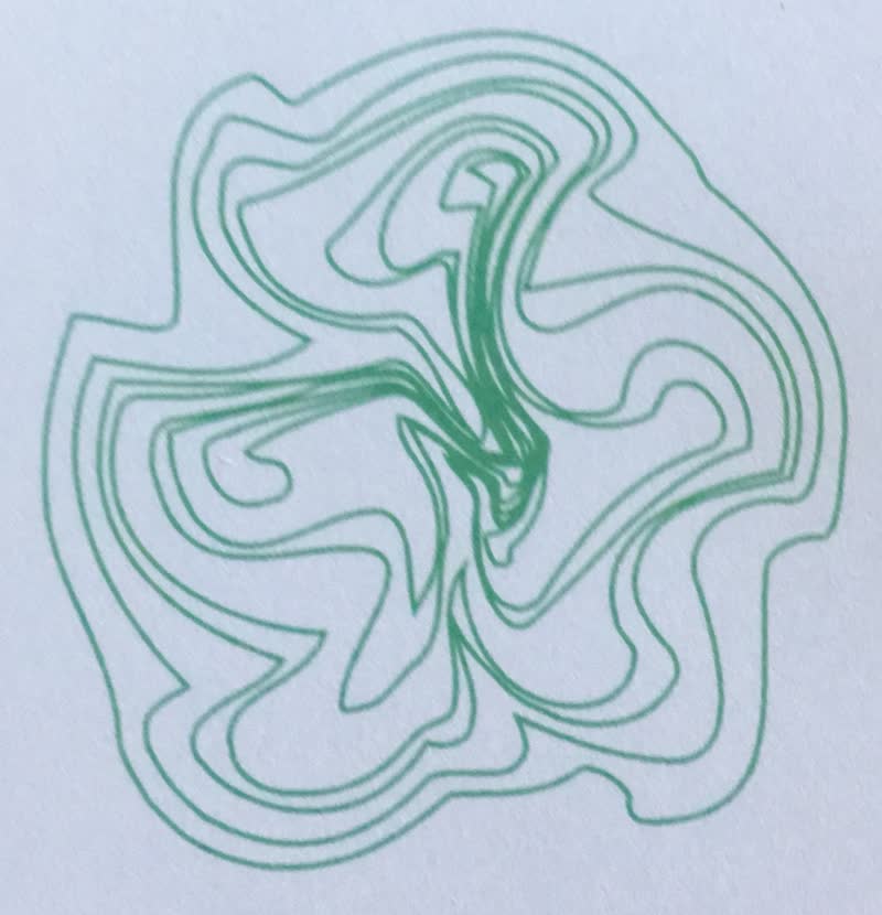 KINEVOCE Logo: grünes Blümchen, gezeichnet von Fanny Oppler
